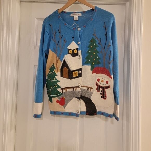 Ugly Christmas Sweater snowman medium - Picture 1 of 6